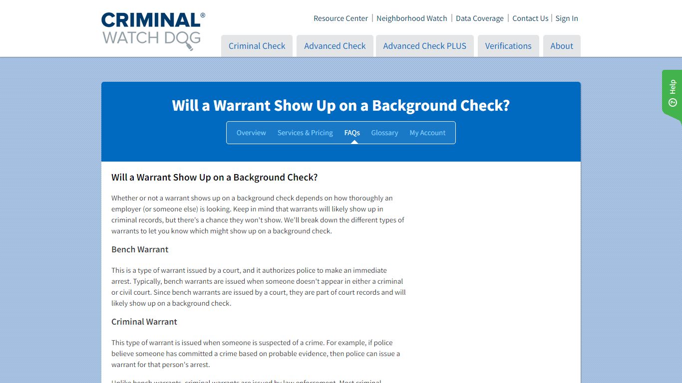 Do Warrants Show Up on Background Checks? | CriminalWatchDog